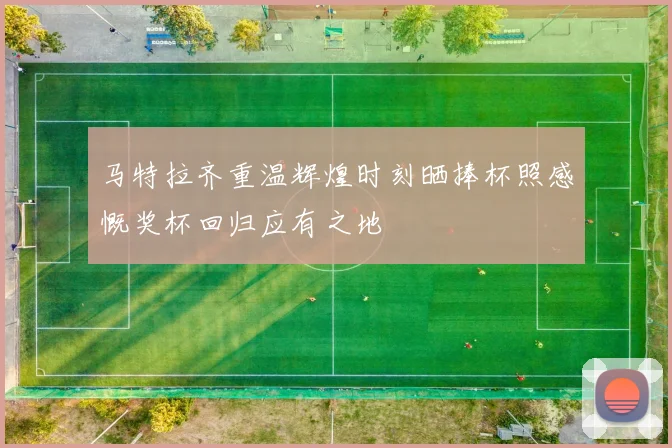 马特拉齐重温辉煌时刻晒捧杯照感慨奖杯回归应有之地